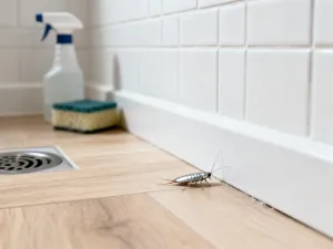 Kwitnące fiołki wonne o fioletowych kwiatach w wilgotnej rabacie ogrodowej przy ścieżce, w wiosennej scenerii.